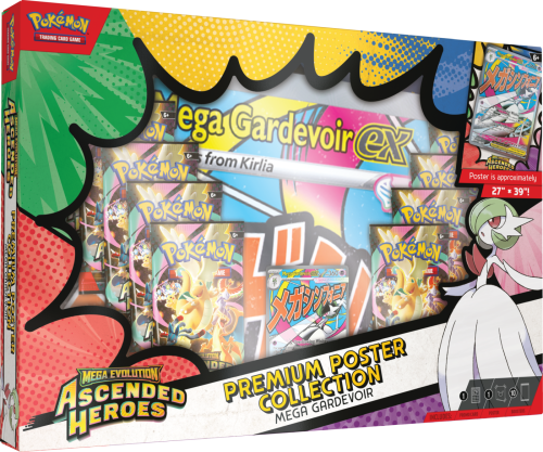 Przejdź do produktu Pokemon TCG: Mega Evolution - Ascended Heroes - Premium Poster Collection - Gardevoir