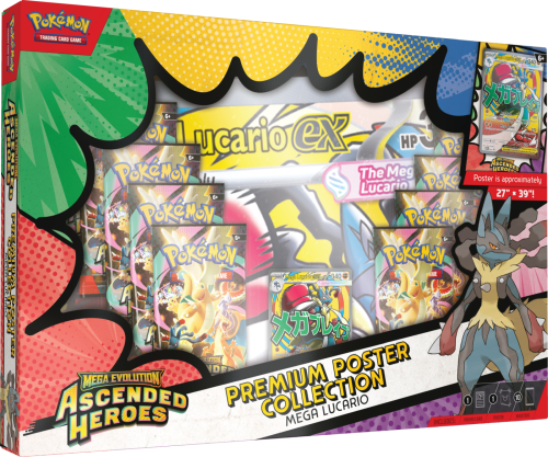 Przejdź do produktu Pokemon TCG: Mega Evolution - Ascended Heroes - Premium Poster Collection - Lucario