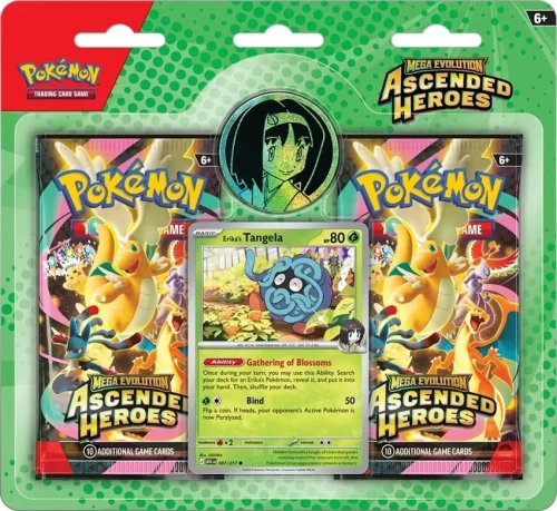 Przejdź do produktu Pokemon TCG: Mega Evolution - Ascended Heroes - Trainer's 2-pack Erika's Tangela