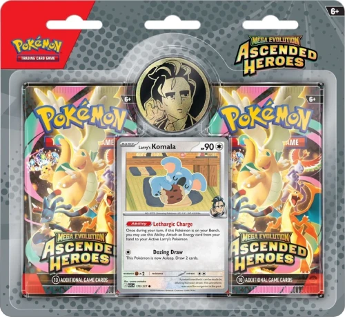 Przejdź do produktu Pokemon TCG: Mega Evolution - Ascended Heroes - Trainer's 2-pack Larry’s Komala