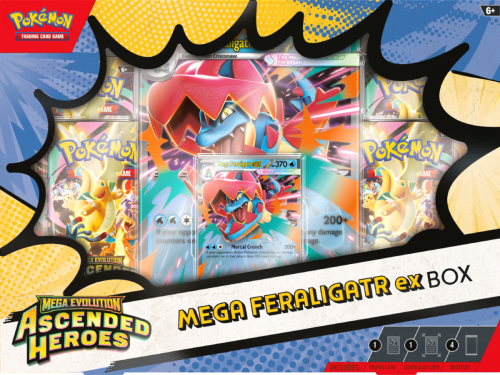 Przejdź do produktu Pokemon TCG: Mega Evolution - Ascended Heroes - Feraligatr Ex Box