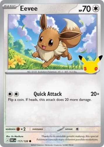 Przejdź do produktu 30C 117/128 | Eevee | Pokemon - 30th Celebration