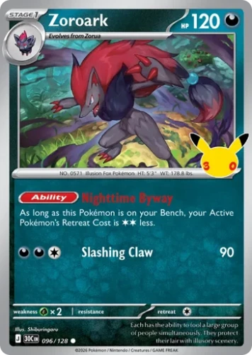 Przejdź do produktu 30C 096/128 | Zoroark | Pokemon - 30th Celebration