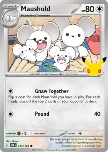 Przejdź do produktu 30C 125/128 | Maushold | Pokemon - 30th Celebration