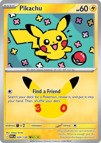 Przejdź do produktu 30C 029/128 | Pikachu | Pokemon - 30th Celebration
