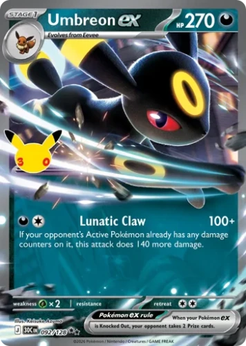 Przejdź do produktu 30C 092/128 | Umbreon ex | Pokemon - 30th Celebration