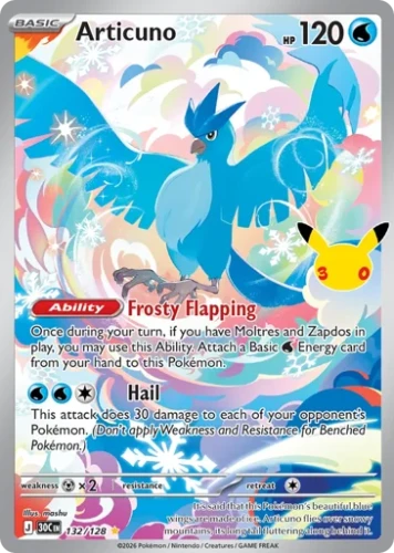Przejdź do produktu 30C 132/128 | Articuno | Pokemon - 30th Celebration