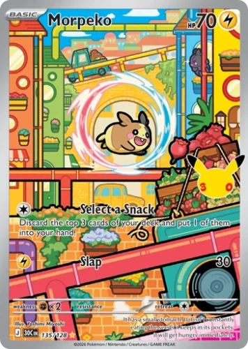 Przejdź do produktu 30C 135/128 | Morpeko | Pokemon - 30th Celebration