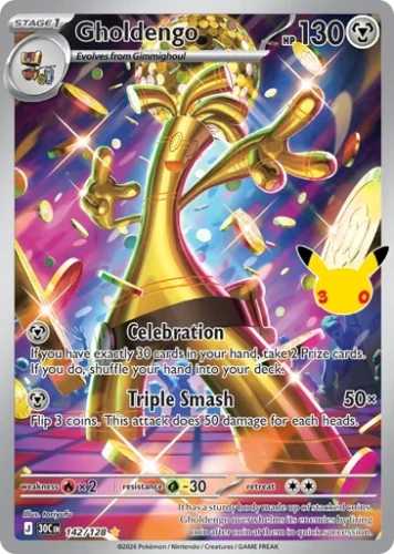 Przejdź do produktu 30C 142/128 | Gholdengo | Pokemon - 30th Celebration