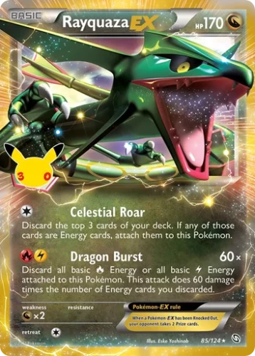 Przejdź do produktu ME55C 85/124 | Rayquaza-EX | Pokemon - 30th Celebration: Classic Collection