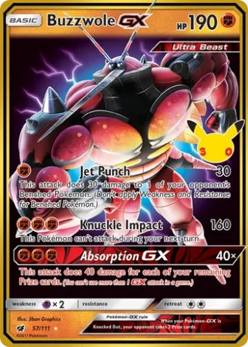 Przejdź do produktu ME55C 57/111 | Buzzwole-GX | Pokemon - 30th Celebration: Classic Collection