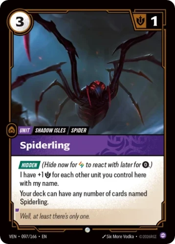 Przejdź do produktu VEN 097/166 | Spiderling | Zwykła | Vendetta