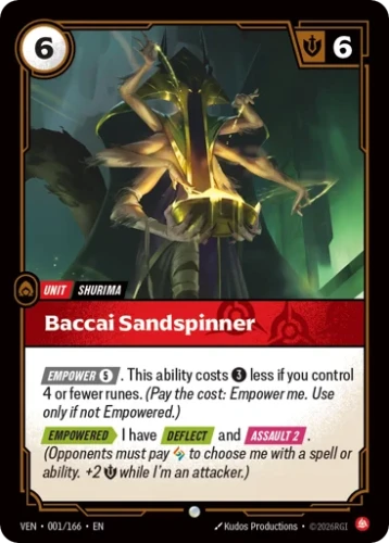 Przejdź do produktu VEN 001/166 | Baccai Sandspinner | Zwykła | Vendetta