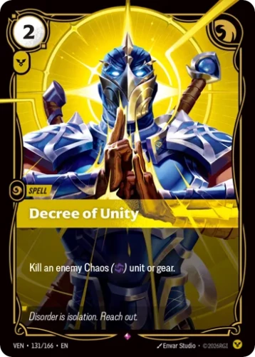Przejdź do produktu VEN 131/166 | Decree Of Unity | Foil | Vendetta
