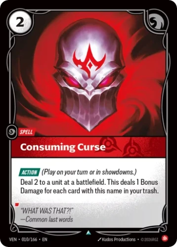 Przejdź do produktu VEN 010/166 | Consuming Curse | Foil | Vendetta