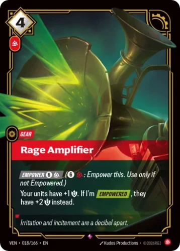 Przejdź do produktu VEN 018/166 | Rage Amplifier | Foil | Vendetta