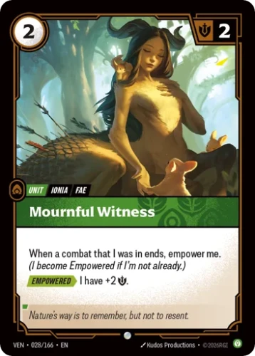 Przejdź do produktu VEN 028/166 | Mournful Witness | Foil | Vendetta