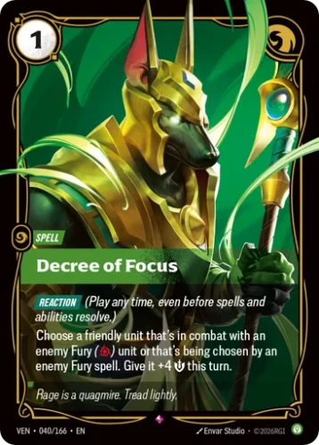 Przejdź do produktu VEN 040/166 | Decree Of Focus | Foil | Vendetta