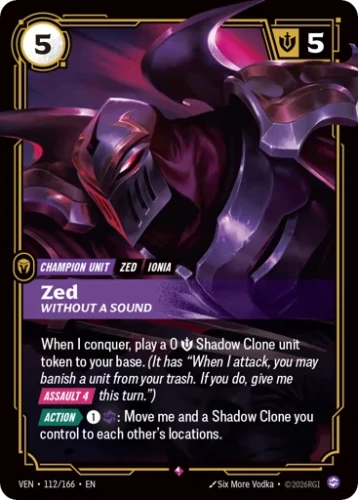 Przejdź do produktu VEN 112/166 | Zed, Without A Sound | Foil | Vendetta
