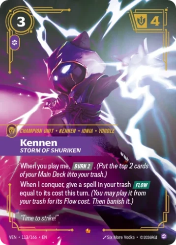 Przejdź do produktu VEN 113/166 | Kennen, Storm Of Shuriken | Foil | Vendetta