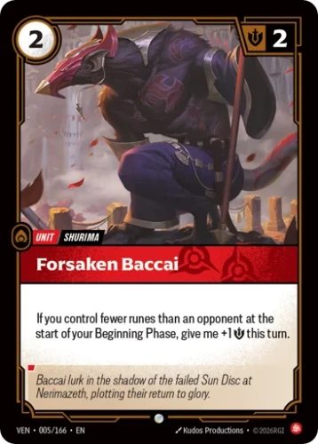 Przejdź do produktu VEN 005/166 | Forsaken Baccai | Foil | Vendetta