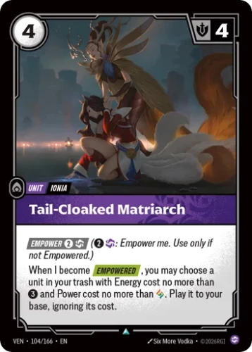 Przejdź do produktu VEN 104/166 | Tail-cloaked Matriarch | Foil | Vendetta