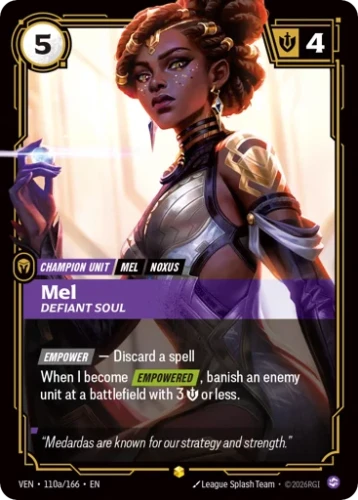 Przejdź do produktu VEN 110a/166 | Mel, Defiant Soul | Foil | Vendetta