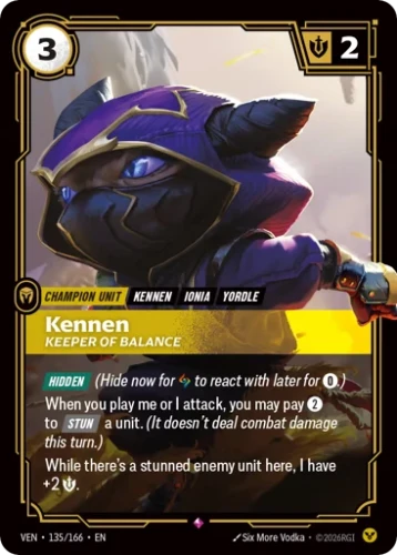Przejdź do produktu VEN 135/166 | Kennen, Keeper Of Balance | Foil | Vendetta