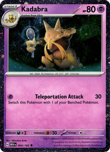 Przejdź do produktu MEW 064/165 | Kadabra Cosmos Holofoil | Pokemon - 151
