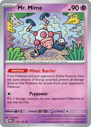 Przejdź do produktu MEW 122/165 | Mr. Mime Holo | Pokemon - 151