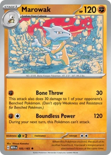Przejdź do produktu MEW 105/165 | Marowak Holo | Pokemon - 151