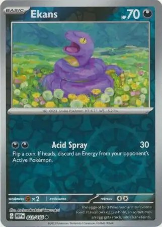 Przejdź do produktu MEW 023/165 | Ekans Reverse holo | Pokemon - 151