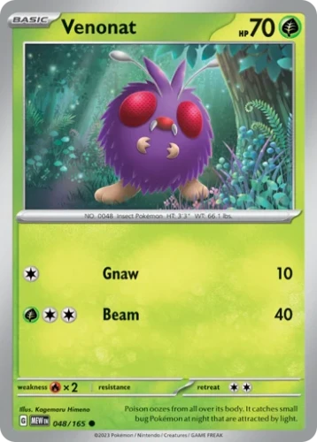 Przejdź do produktu MEW 048/165 | Venonat Zwykła | Pokemon - 151