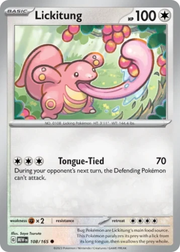 Przejdź do produktu MEW 108/165 | Lickitung Zwykła | Pokemon - 151