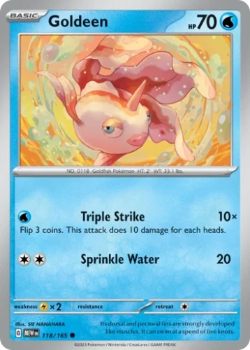 Przejdź do produktu MEW 118/165 | Goldeen Zwykła | Pokemon - 151