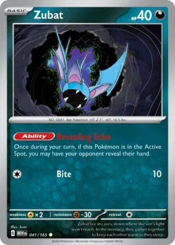Przejdź do produktu MEW 041/165 | Zubat Zwykła | Pokemon - 151
