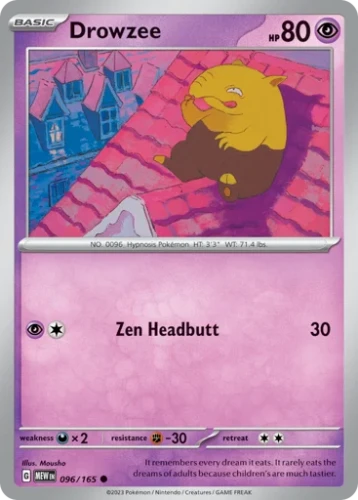 Przejdź do produktu MEW 096/165 | Drowzee Zwykła | Pokemon - 151