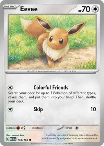 Przejdź do produktu MEW 133/165 | Eevee Zwykła | Pokemon - 151