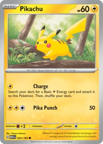 Przejdź do produktu MEW 025/165 | Pikachu Zwykła | Pokemon - 151