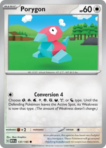 Przejdź do produktu MEW 137/165 | Porygon Zwykła | Pokemon - 151