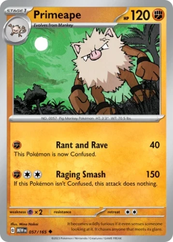 Przejdź do produktu MEW 057/165 | Primeape Zwykła | Pokemon - 151