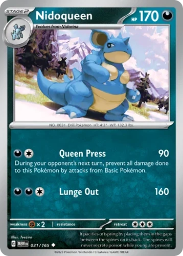 Przejdź do produktu MEW 031/165 | Nidoqueen Zwykła | Pokemon - 151