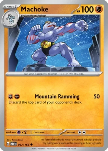 Przejdź do produktu MEW 067/165 | Machoke Zwykła | Pokemon - 151