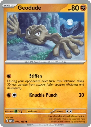 Przejdź do produktu MEW 074/165 | Geodude Zwykła | Pokemon - 151