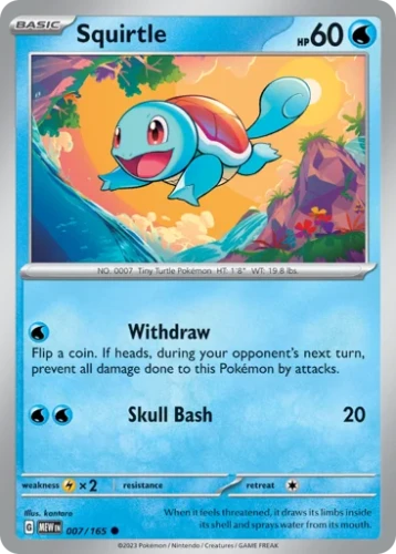 Przejdź do produktu MEW 007/165 | Squirtle Zwykła | Pokemon - 151