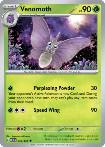 Przejdź do produktu MEW 049/165 | Venomoth Zwykła | Pokemon - 151