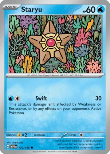 Przejdź do produktu MEW 120/165 | Staryu Zwykła | Pokemon - 151