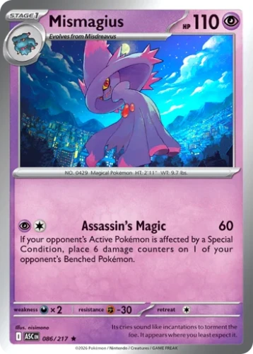 Przejdź do produktu ASC 086/217 | Mismagius Holo | Pokemon - Ascended Heroes