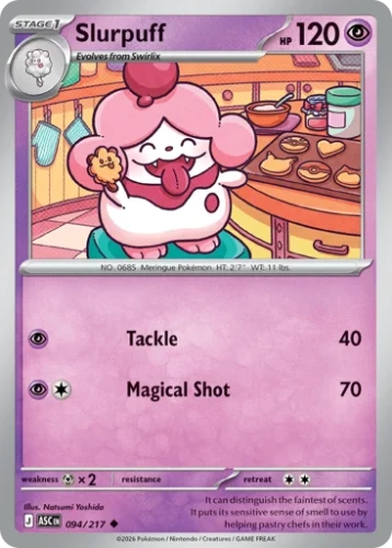 Przejdź do produktu ASC 094/217 | Slurpuff Zwykła | Pokemon - Ascended Heroes