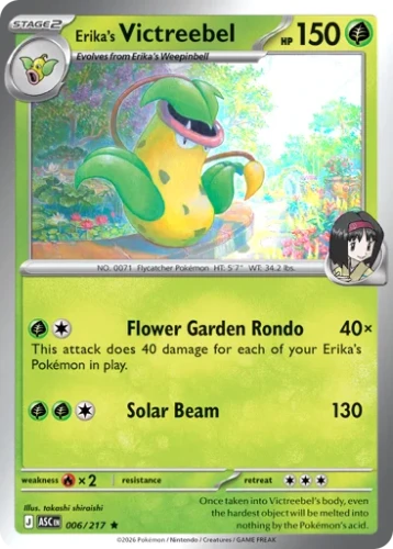 Przejdź do produktu ASC 006/217 | Erika's Victreebel Holo | Pokemon - Ascended Heroes